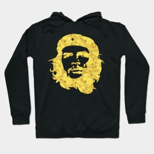 Che Guevara Portrait THE REBEL Abstract Tattoo Black and Gold style Hoodie